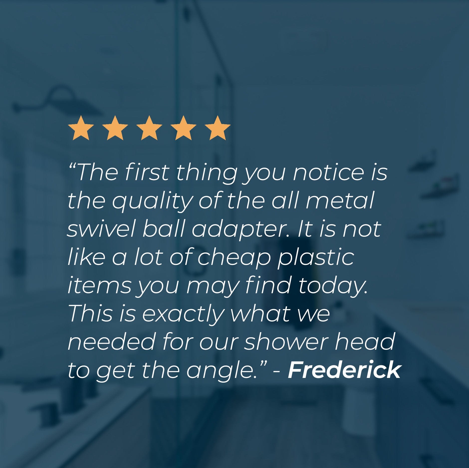 All Metal Shower Head Swivel Adapter To Adjust Showerhead Angle The