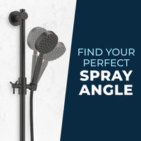 Spray Angle ALL Metal Shower Slide Bar with Hand Held Shower Head & Hose Oil Rubbed Bronze / 2.5 GPM Oil Rubbed Bronze / 1.75 GPM - The Shower Head Store
