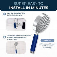 Installation Shark Skin Grip Matte Dark Blue / 2.5 - The Shower Head Store