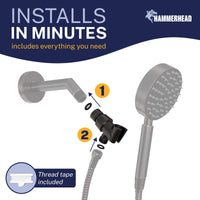 Easy Install Handheld Shower Head Holder Oil Rubbed Bronze - The Shower Head Store