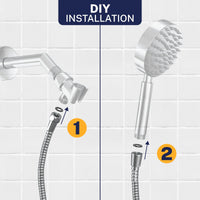 Installation Shower Hose Attachment for Shower Head 108 Inch Chrome - The Shower Head Store