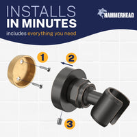 Installation Wall Mount Holder Oil Rubbed Bronze - The Shower Head Store