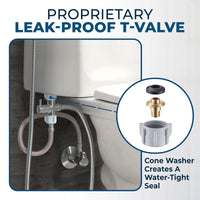 Leak Proof Valve Adjustable Pressure Bidet Chrome - The Shower Head Store