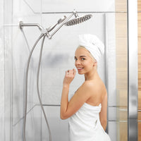 Lifestyle 3-Spray Dual with Adjustable Arm Brushed Nickel / 1.75 - The Shower Head Store