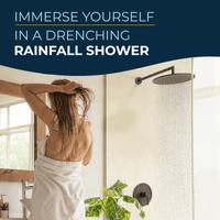 Lifestyle 12 Inch Rain Shower Head with Arm Oil Rubbed Bronze / 2.5 - The Shower Head Store