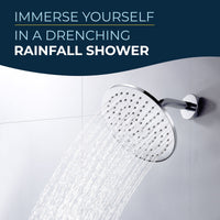 Lifestyle 8 Inch Round Rain Shower Head Chrome Brushed Nickel Oil Rubbed Bronze Matte Black Brushed Gold / 2.5 GPM Chrome Brushed Nickel Oil Rubbed Bronze Matte Black Brushed Gold / 1.75 GPM - The Shower Head Store