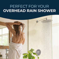 Lifestyle J-Shaped Overhead Shower Arm Brushed Gold - The Shower Head Store
