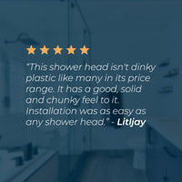Customer Review High Pressure Shower Head Fixed Showerhead 2-Inch All Metal Chrome / 2.5 GPM Chrome / 1.75 GPM - The Shower Head Store