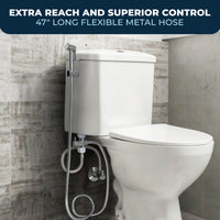 Long Hose Adjustable Pressure Bidet Adjustable - The Shower Head Store