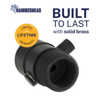 Built to Last Trickle Valve Installed to Handheld Shower Head Matte Black - The Shower Head Store