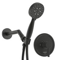 Main Image 3-Spray Handheld Shower Head Set with Valve and Trim Matte Black / 2.5 - The Shower Head Store