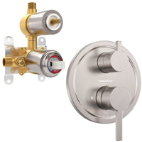 Main Image 2-Handle Valve and Trim Brushed Nickel - The Shower Head Store