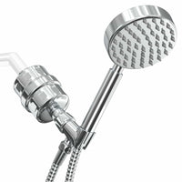 Main Image All Metal Shower Head Filter with 1-Spray Handheld Shower Head Set Chrome / 2.5 - The Shower Head Store