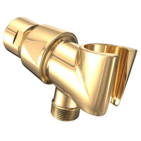 Main Image Handheld Shower Head Holder Polished Brass - The Shower Head Store
