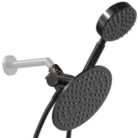 (Main Image) All Metal Dual Shower Head Combo Rainfall and Handheld Shower Head Oil Rubbed Bronze - The Shower Head Store