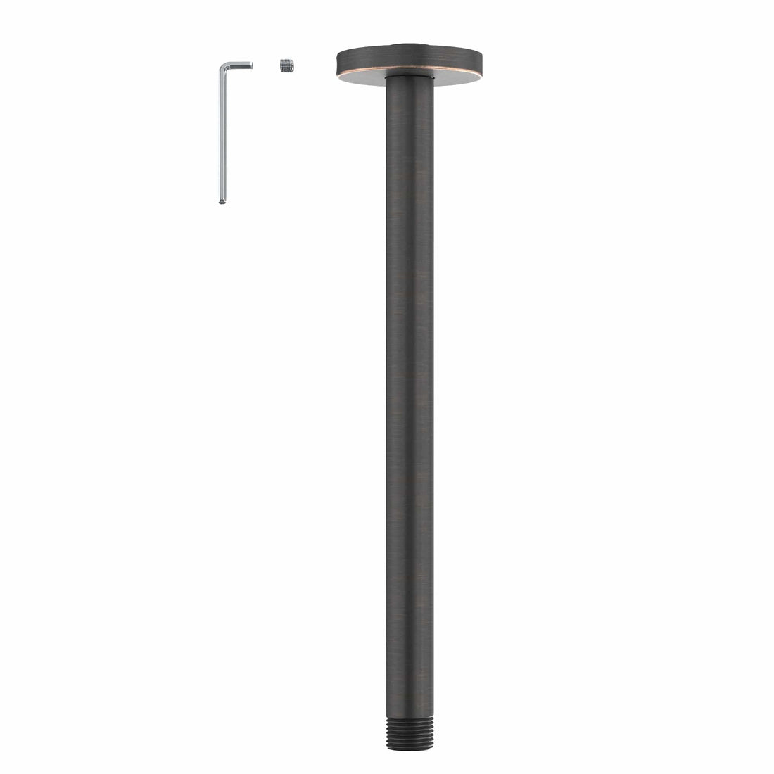 Main Image Straight Shower Arm Oil Rubbed Bronze / 12 Inch - The Shower Head Store