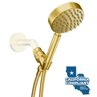 All Metal Handheld Shower head Set - 2.5 GPM - The Shower Head Store Brushed Gold / 1.75 GPM