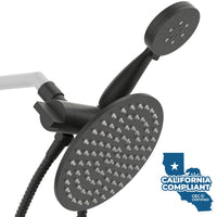 Main Image 3-Spray Dual Shower Head Matte Black / 1.75 GPM - The Shower Head Store