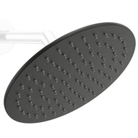 Main Image Metal 8 Inch Rain Shower Head Rainfall Showerhead Matte Black / 2.5 GPM - The Shower Head Store