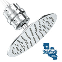 Main Image All Metal Shower Head Filter with 8 Inch Rainfall Shower Head Chrome / 1.75 GPM - The Shower Head Store