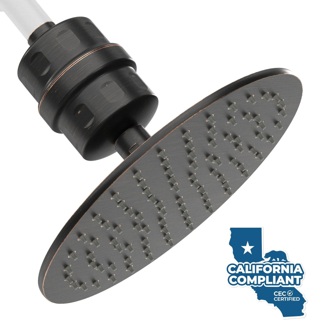 Main Image All Metal Shower Head Filter with 8 Inch Rainfall Shower Head Oil Rubbed Bronze / 1.75 - The Shower Head Store