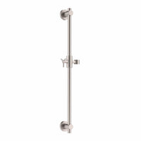 (Main Image) All Metal Shower Slide Bar for Hand Held Shower Heads, Brushed Nickel, Adjustable Height Rail - The Shower Head Store Brushed Nickel