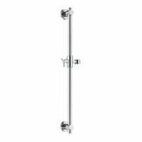 (Main Image) All Metal Shower Slide Bar for Hand Held Shower Heads, Chrome, Adjustable Height Rail - The Shower Head Store