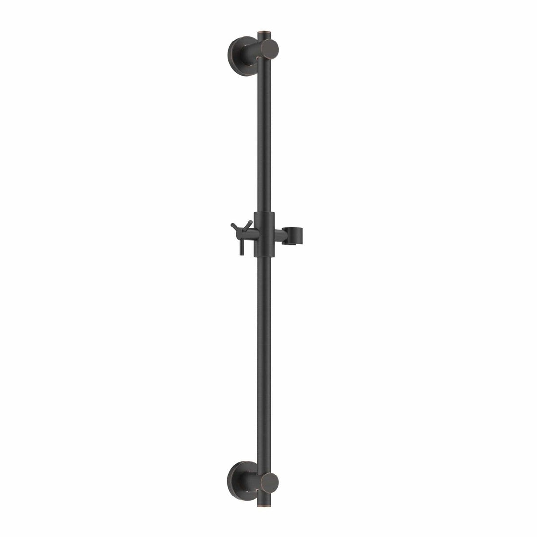(Main Image) All Metal 27.5 Inch Shower Slide Bar for Hand Held Shower Heads, Oil Rubbed Bronze | Adjustable Height Showerhead with Hose Rail System | Easily Adjust Height & Angle of Handshower Holder Bracket Oil Rubbed Bronze - The Shower Head Store