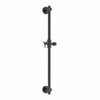 (Main Image) All Metal 27.5 Inch Shower Slide Bar for Hand Held Shower Heads, Oil Rubbed Bronze | Adjustable Height Showerhead with Hose Rail System | Easily Adjust Height & Angle of Handshower Holder Bracket Oil Rubbed Bronze - The Shower Head Store