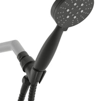 Main Image All Metal 3-Spray Hand Held Shower Head with Hose Matte Black / 2.5 - The Shower