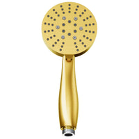 Main Image All Metal 3-Spray Handheld Shower Head, Handshower Only Brushed Gold / 2.5 GPM - The Shower Head Store