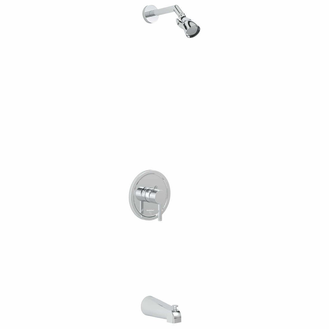 Main Image 2 Inch High Pressure Shower Head Set with Tub Spout and Valve and Trim Chrome / 2.5 GPM - The Shower Head Store