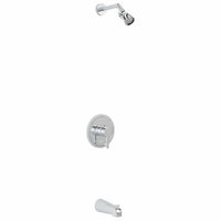 Main Image 2 Inch High Pressure Shower Head Set with Tub Spout and Valve and Trim Chrome / 2.5 GPM - The Shower Head Store