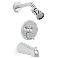 Main Image 2 Inch High Pressure Shower Head Set with Tub Spout and Valve and Trim Chrome / 2.5 GPM - The Shower Head Store