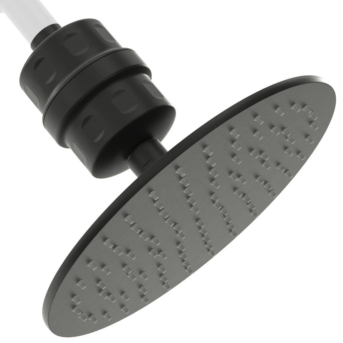 Main Image All Metal Shower Head Filter with 8 Inch Rainfall Shower Head Matte Black / 2.5 - The Shower Head Store