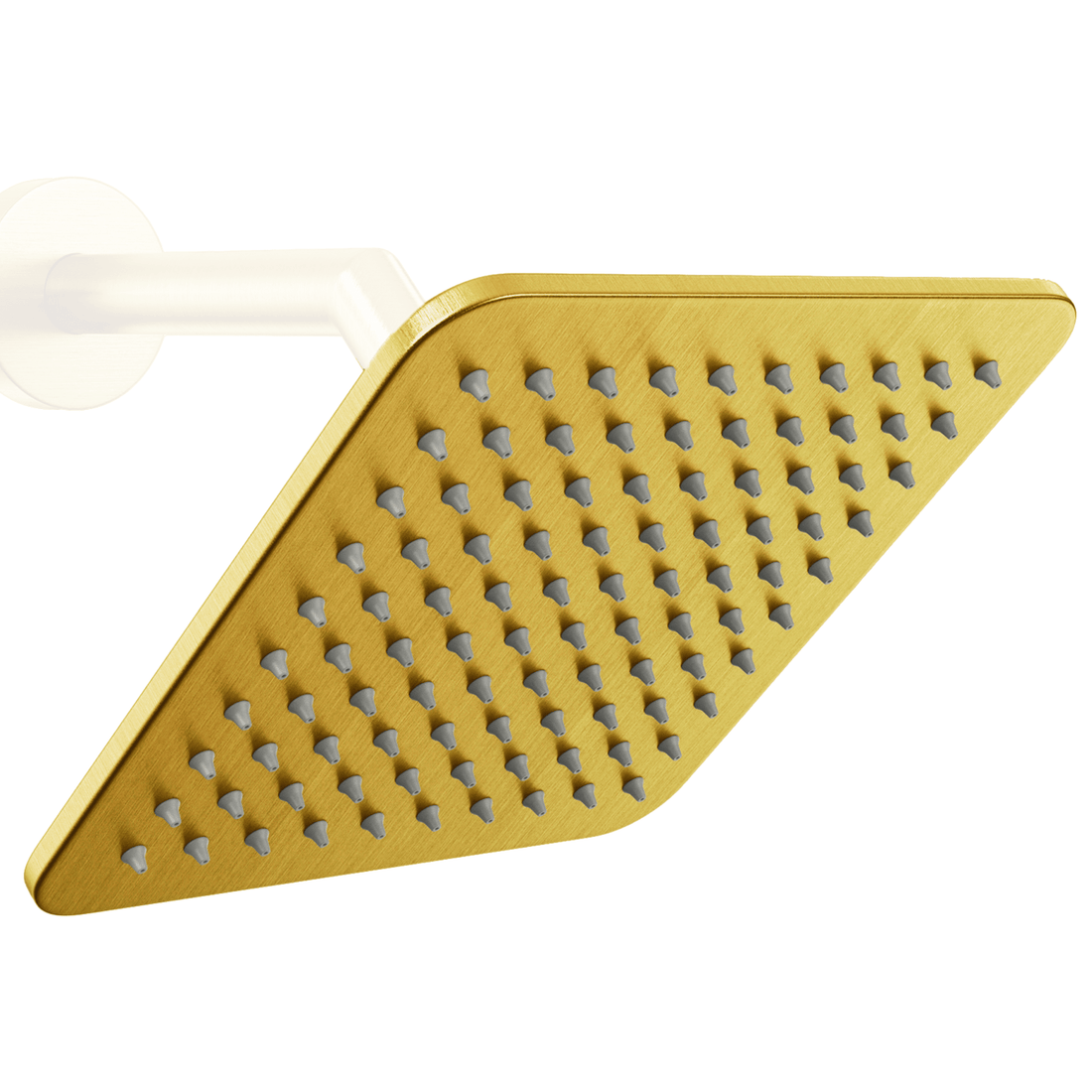 Main Image Square Rain Shower Head Brushed Gold  / 2.5 - The Shower Head Store