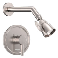 Main Image All Metal 2-Inch High Pressure Shower Head Set - Complete Shower System with Valve and Trim Brushed Nickel / 2.5 GPM - The Shower Head Store