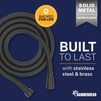 Built to Last Shower Hose Attachment for Shower Head Matte Black / 72 Inches - The Shower Head Store