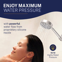 Max Water Pressure 2-Handle Valve and Trim Shower System with Dual Shower Head and Slide Bar Brushed Nickel / 2.5 - The Shower Head Store