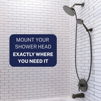 Lifestyle Wall Mount Holder Matte Black - The Shower Head Store