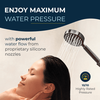Pressure All Metal Handheld Shower Head Set 1-Spray Chrome Oil Rubbed Bronze / 2.5 - The Shower Head Store