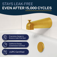 Propriety_Seal_Design_Tub_Spout Brushed Gold - The Shower Head Store