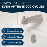 Propriety_Seal_Design_Tub_Spout Brushed Nickel - The Shower Head Store