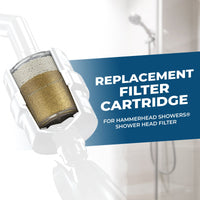 Works with All Shower Heads - KDF 55 and Caclium Sulfite Chlorine Reduction Replacement Cartridge for HammerHead Showers - The Shower Head Store