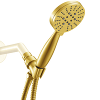 Main Image 3-Spray Handheld Shower Head Set Brushed Gold / 2.5 GPM - The Shower Head Store