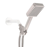 Main Image Handheld Square Shower Head Set Brushed Nickel / 2.5 - The Shower Head Store