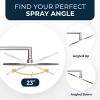 Features 12 Inch Rain Shower Head with Arm Brushed Nickel / 2.5 - The Shower Head Store
