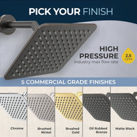 Our Collection Square Rain Shower Head Oil Rubbed Bronze / 2.5 - The Shower Head Store