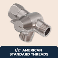 Standard_NPS_and_NPT_Threads_Diverter_Without_Holder Brushed Nickel - The Shower Head Store