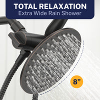 Total Relaxation 3-Spray Dual Shower Head Oil Rubbed Bronze / 1.75 GPM - The Shower Head Store